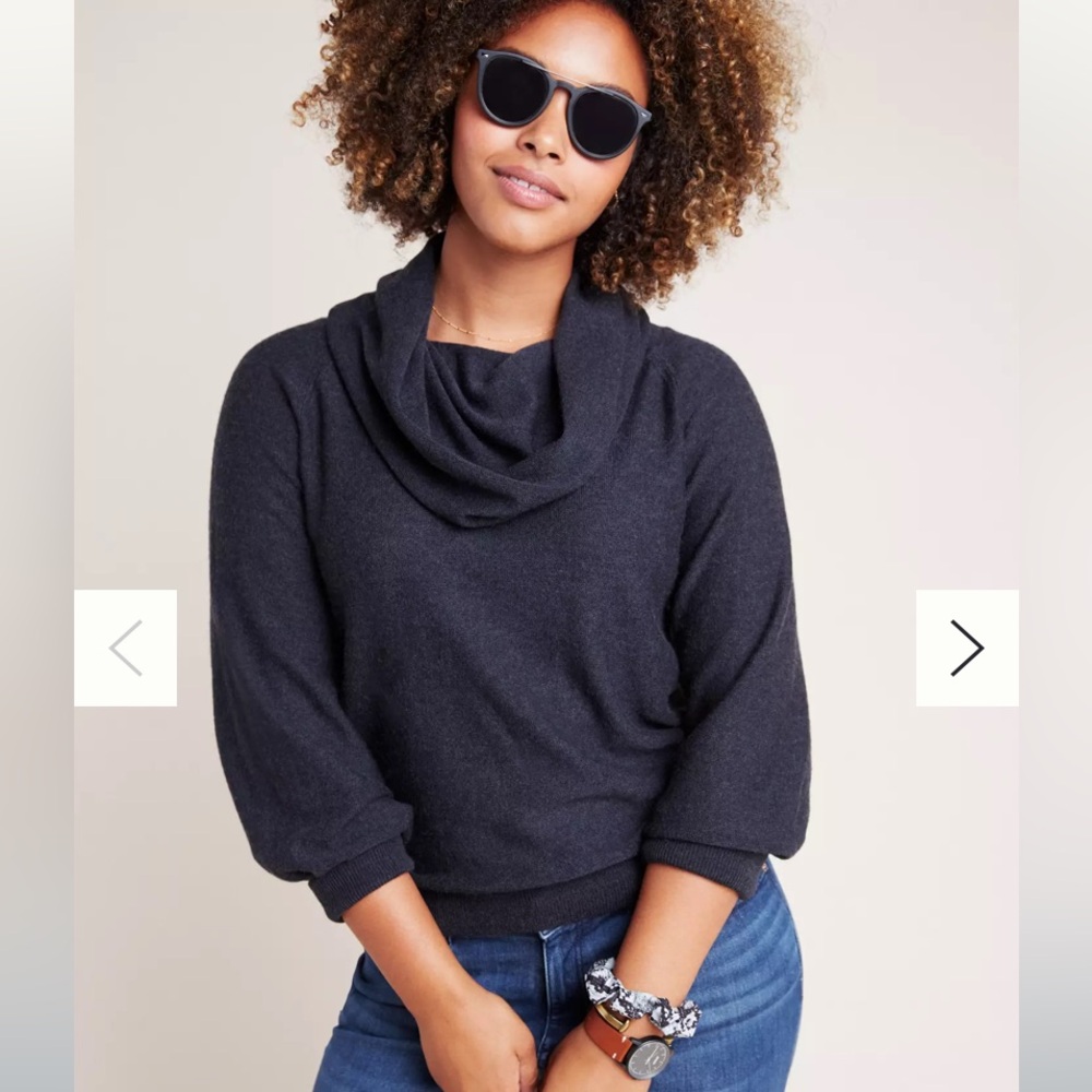 Anthropologie Jolene Cowl Neck Sweater. Merino Wool.